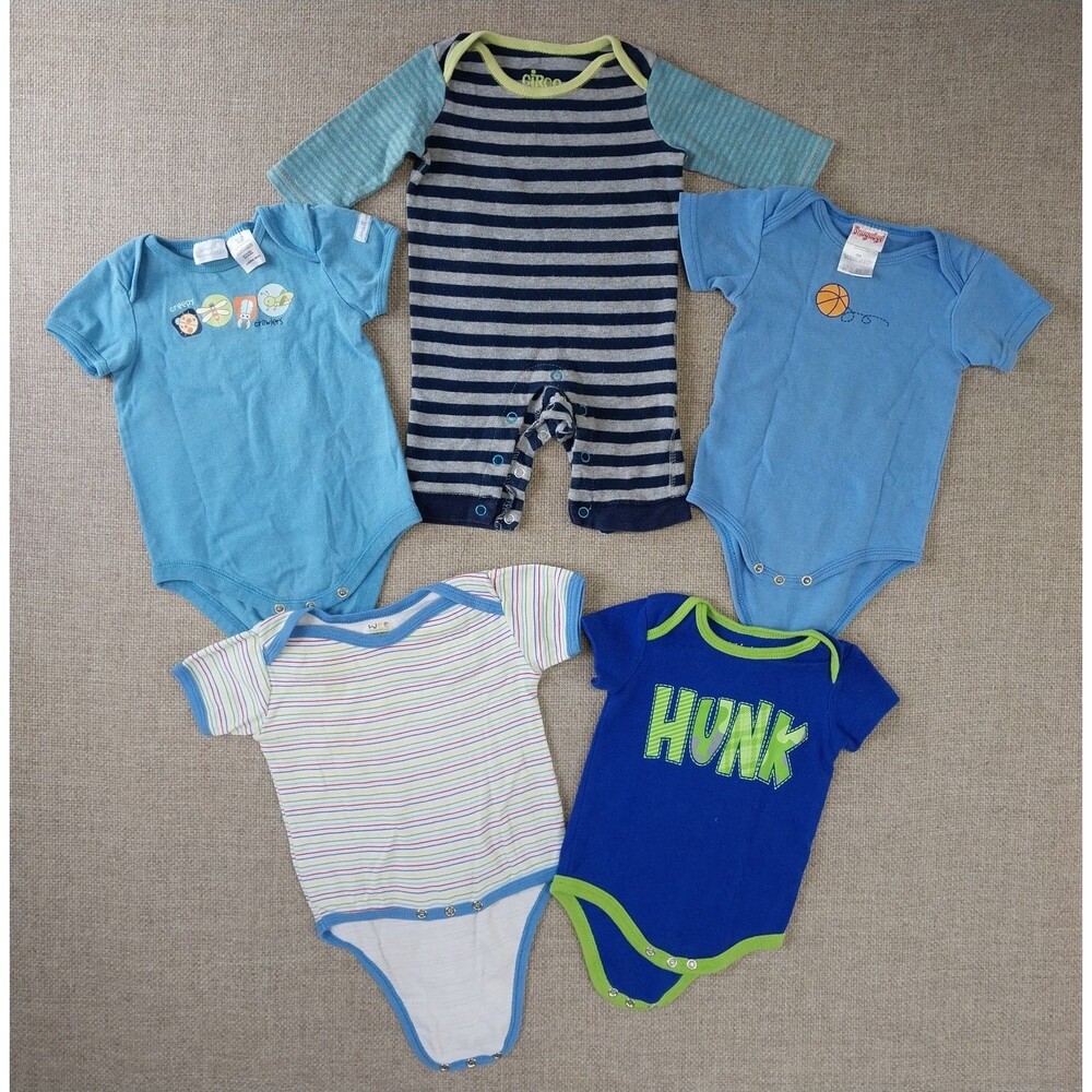 Baby Infant Boy Clothing Bundle Bodysuit Variety Of Colors 11 Pieces Newborn #8